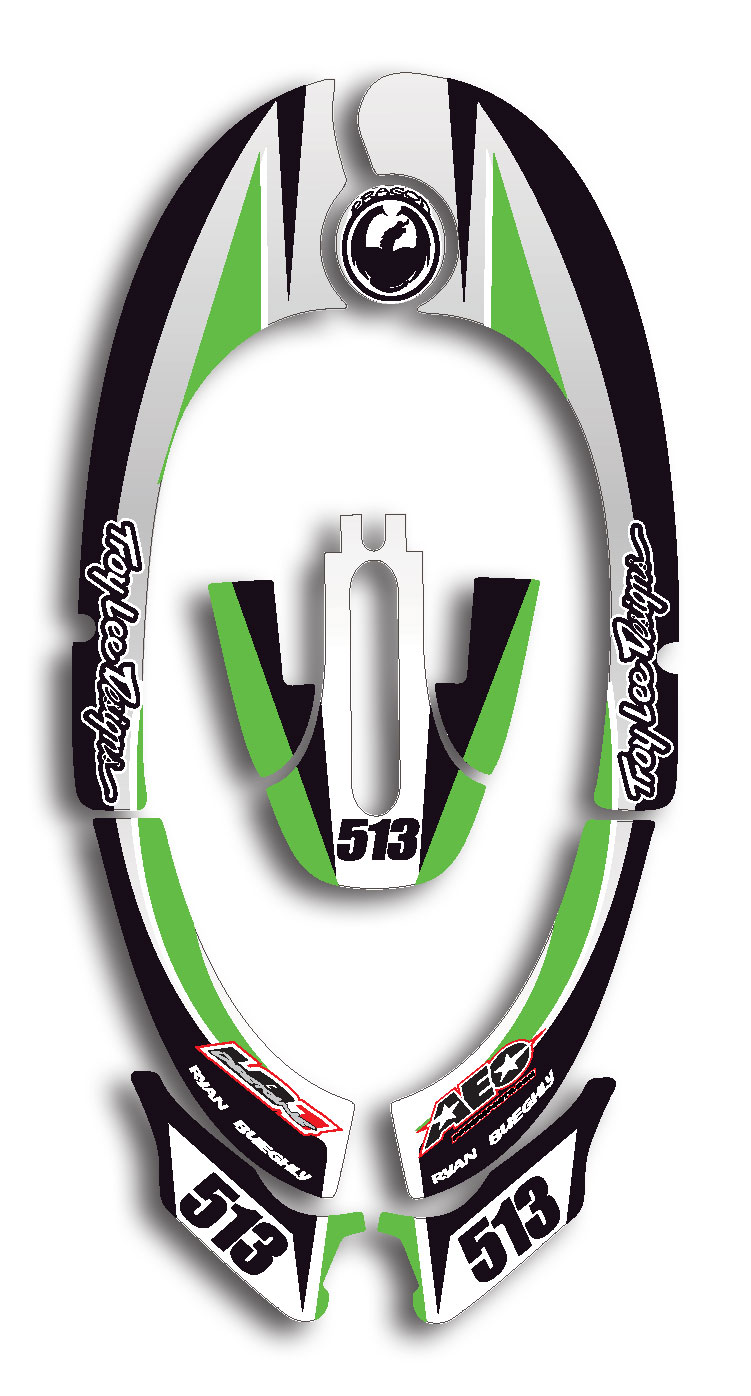 leatt graphics, alpinestar graphics, neck brace graphics, motcross