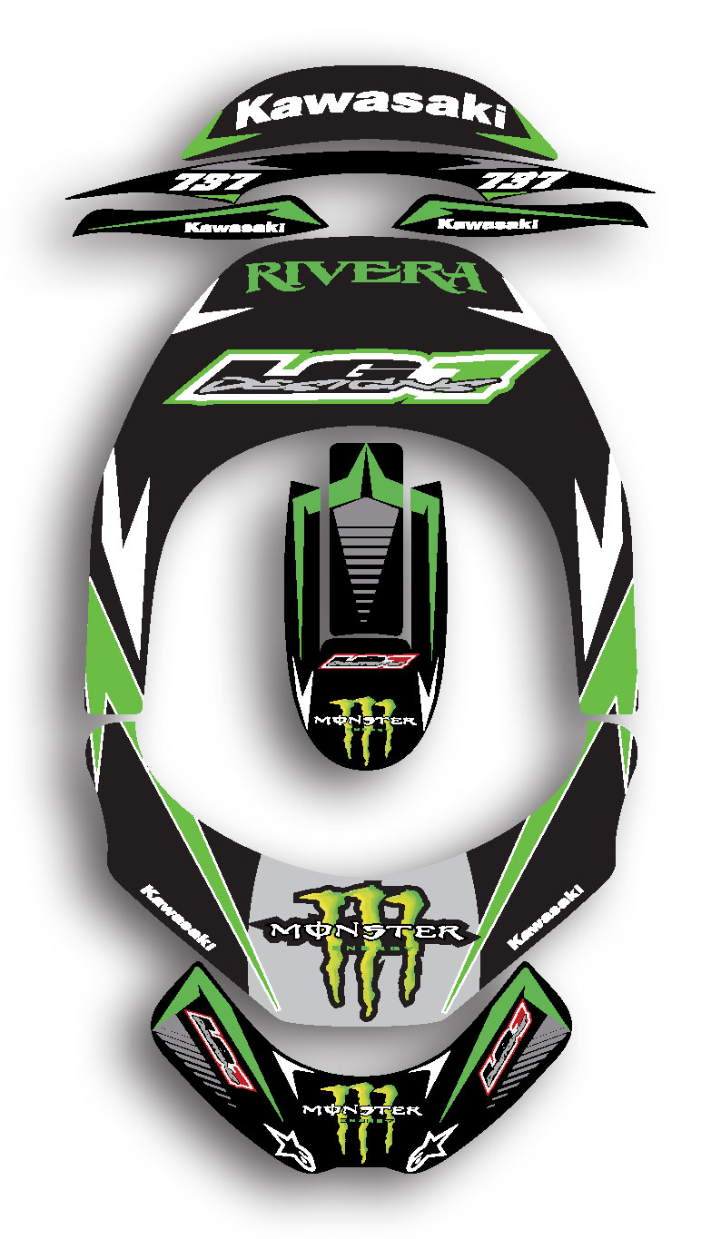 leatt graphics, alpinestar graphics, neck brace graphics, motcross