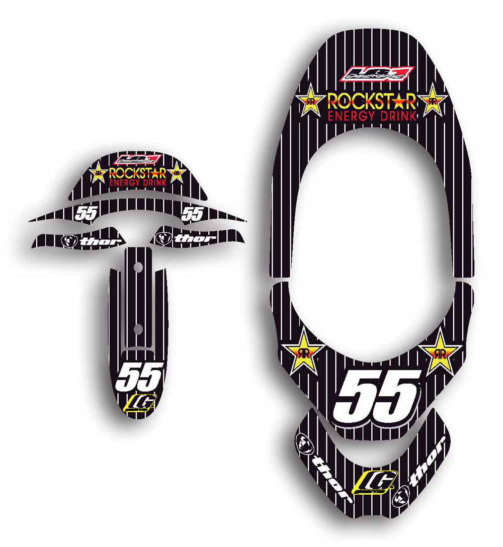 leatt graphics, alpinestar graphics, neck brace graphics, motcross